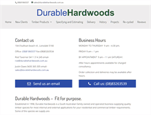 Tablet Screenshot of durablehardwoods.com.au
